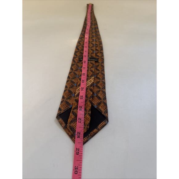 VINTAGE Ermenegildo Zegna Tie 100% Silk ITALY Made Necktie Business Formal Retro - Picture 5 of 9